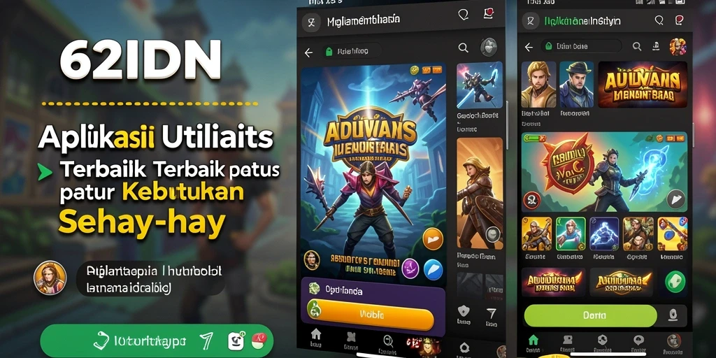 Tampilan antarmuka aplikasi 62IDN untuk pengelolaan tugas.