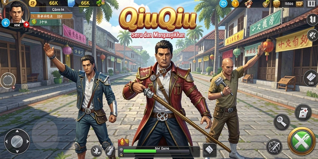 Gameplay QiuQiu yang menantang dan seru.