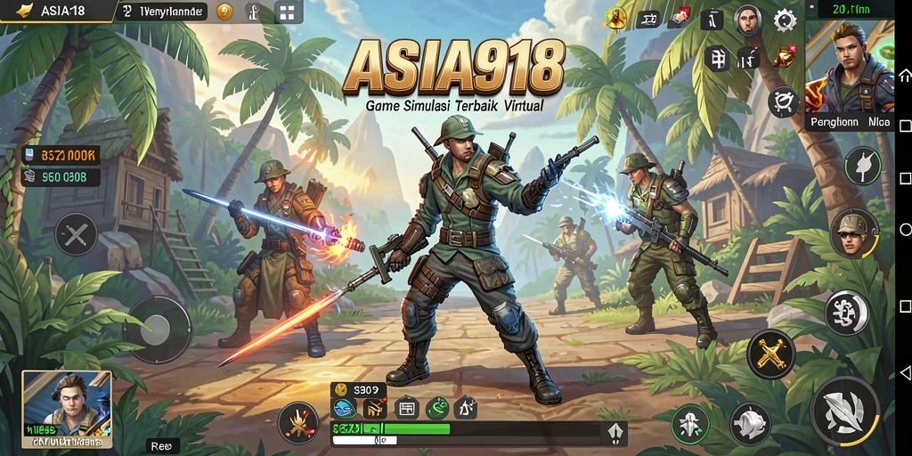 Tampilan gameplay ASIA918 yang penuh warna dan interaktif.