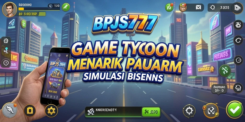 Tampilan gameplay BPJS777 yang menampilkan strategi dan pembangunan bisnis.
