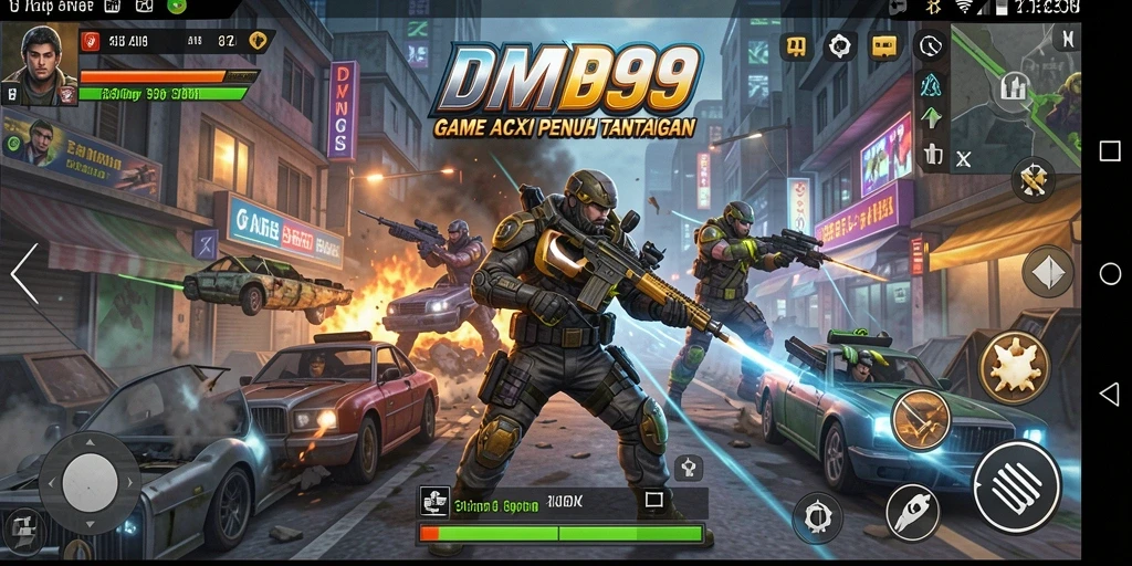 Tampilan gameplay DMD999 dengan aksi mendebarkan dan grafis menawan.