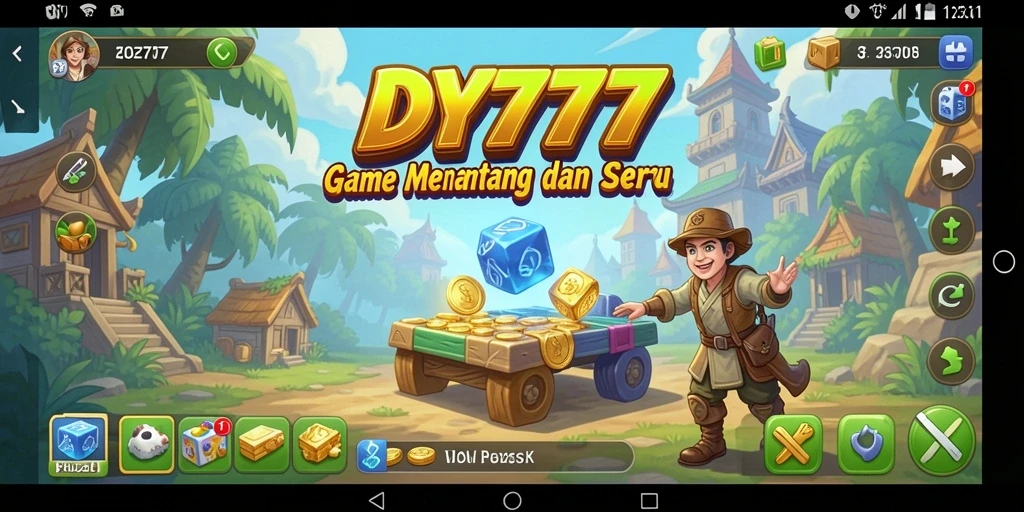 Tampilan gameplay DY777 yang seru dalam menyelesaikan puzzle.