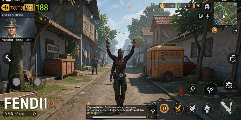 Tangkapan layar gameplay FENDI188 menampilkan eksplorasi dunia yang luas dan indah.