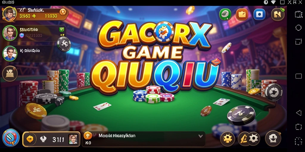 Screenshot GACORX menampilkan gameplay seru QiuQiu.