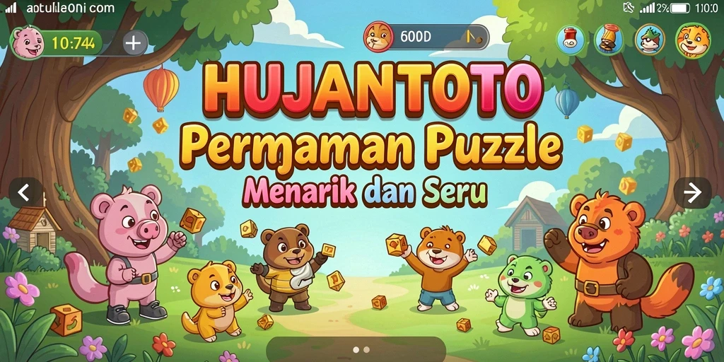 Screenshot HUJANTOTO menampilkan gameplay Puzzle yang seru dan penuh tantangan.