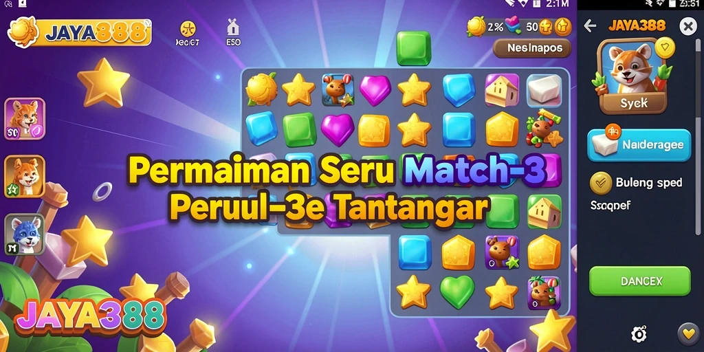 Tampilan menarik dari gameplay JAYA388 yang penuh warna.