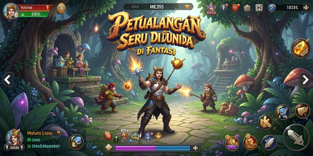 Tangkapan layar menampilkan karakter utama dalam misi petualangan yang mendebarkan.