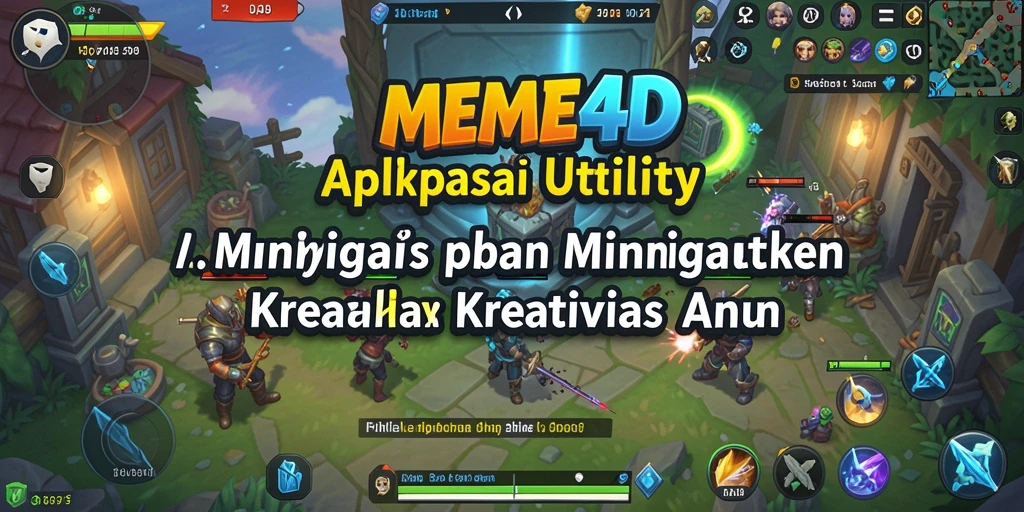 Tampilan antarmuka yang intuitif dalam menciptakan meme.