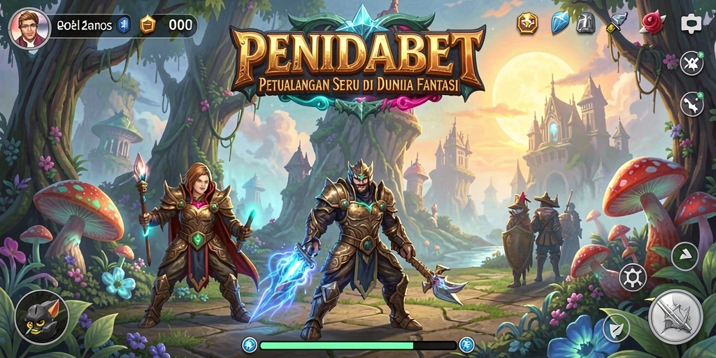 Screenshot utama gameplay PENIDABET menampilkan aksi eksplorasi yang seru.
