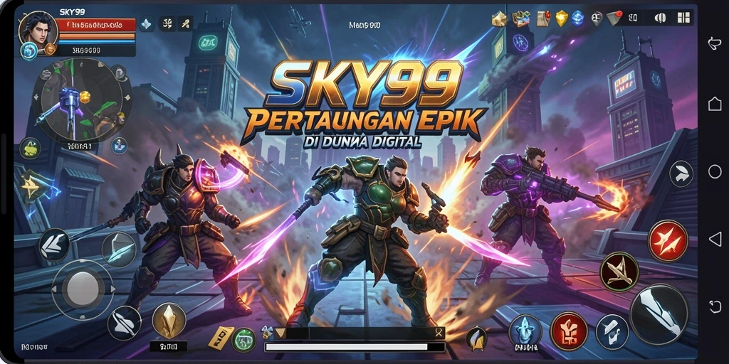Gameplay seru dengan pertarungan dramatis di SKY99.