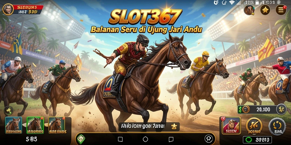 Tampilan seru gameplay balapan di SLOT367.