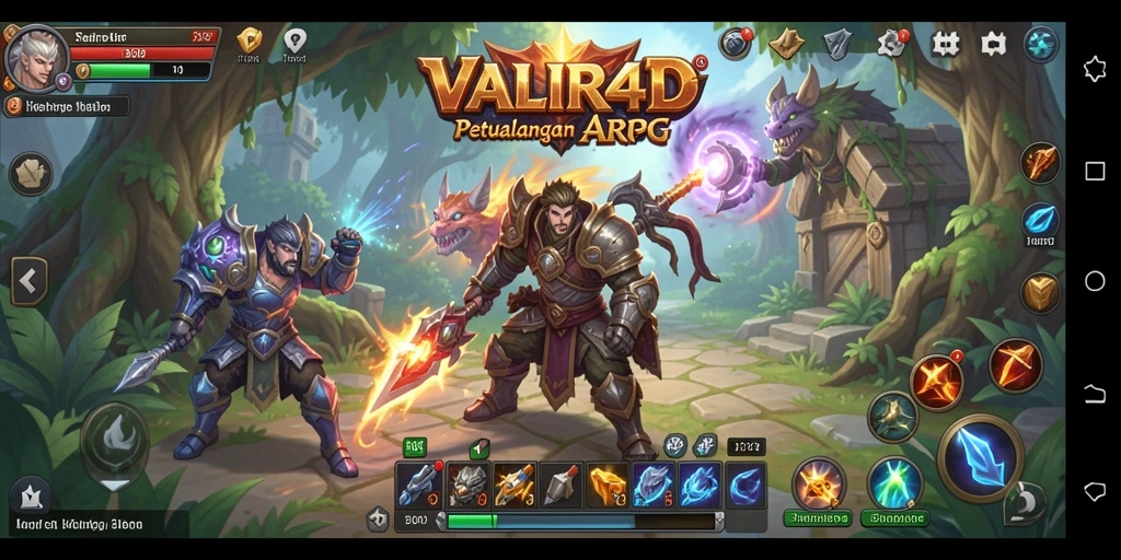 Tampilan gameplay seru dan grafis menawan dalam VALIR4D.