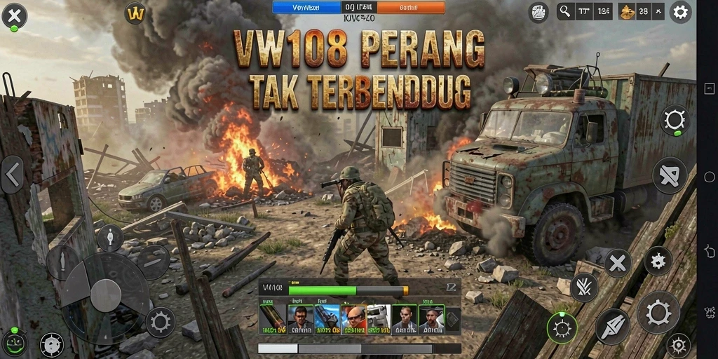 Tampilan gameplay yang mendebarkan di VW108.